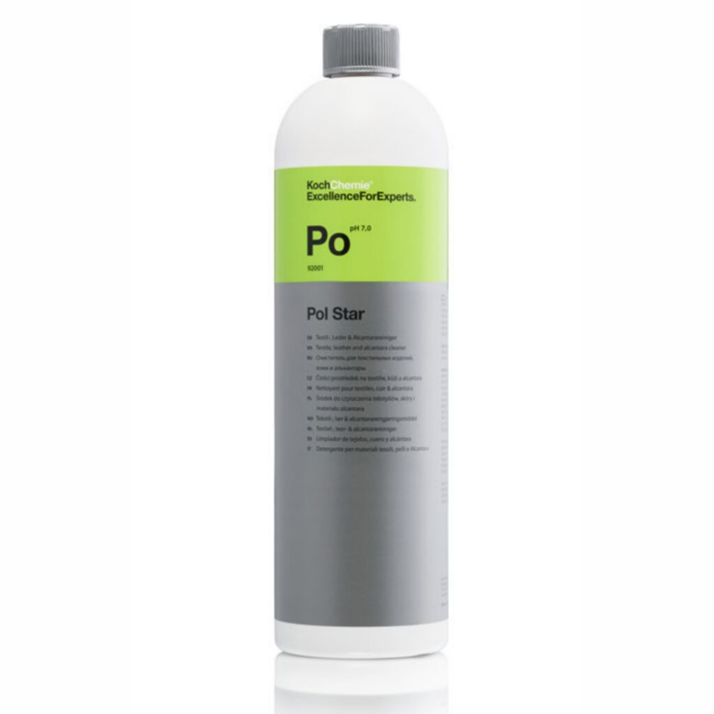 تمیزکننده و شوینده چرم و پارچه مخصوص داخل خودرو-Koch Chemie مدل PO، پاک کننده چرم و سطوح پارچه ای می باشد