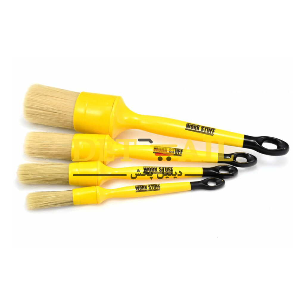 کیت قلم دیتیلینگ کلاسیک ورک استاف مدل Work Stuff Detailing Brush Classic Kit ابزاری عمومی که برای پیش شستشو و تمیز کردن رینگ ها عالی عمل می کند