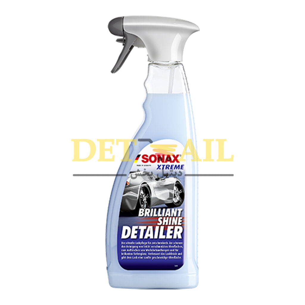 اسپری محافظ و براق کننده بدنه خودرو اکستریم 750 میلی لیتری سوناکس مدل Sonax Brilliant Shine Detailer 750ml یک محصول ستودنی برای ماشین بازها به حساب می آید که دارای فرمولاسیون بر پایه تکنولوژی منحصر به فرد پلیمر هیبریدی است.