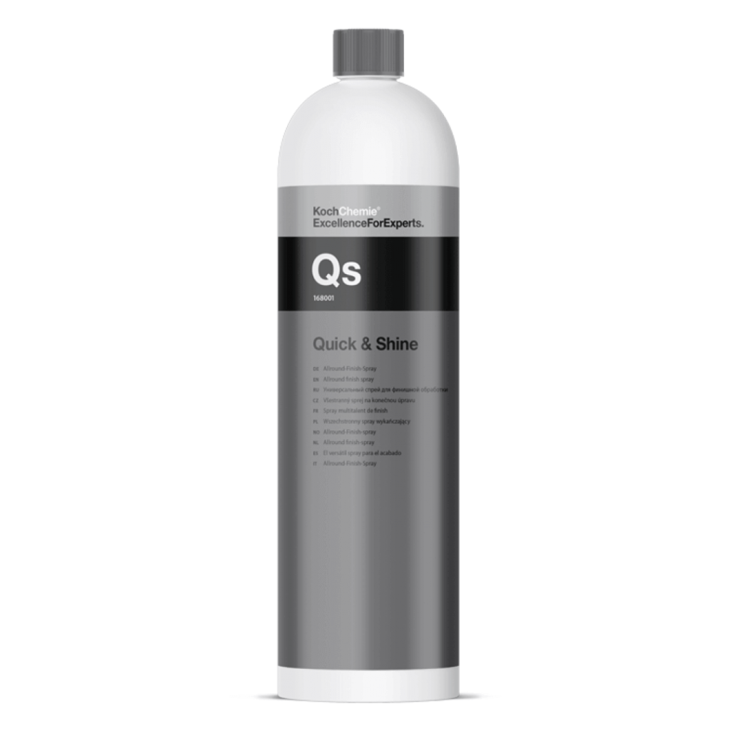 اسپری واکس بدنه خودرو پر سرعت Koch Chemie QS Quick & Shine، درخشش فوری و محافظت بی‌نظیر برای خودروی شما با فرمولاسیون حرفه‌ای و استفاده آسان.