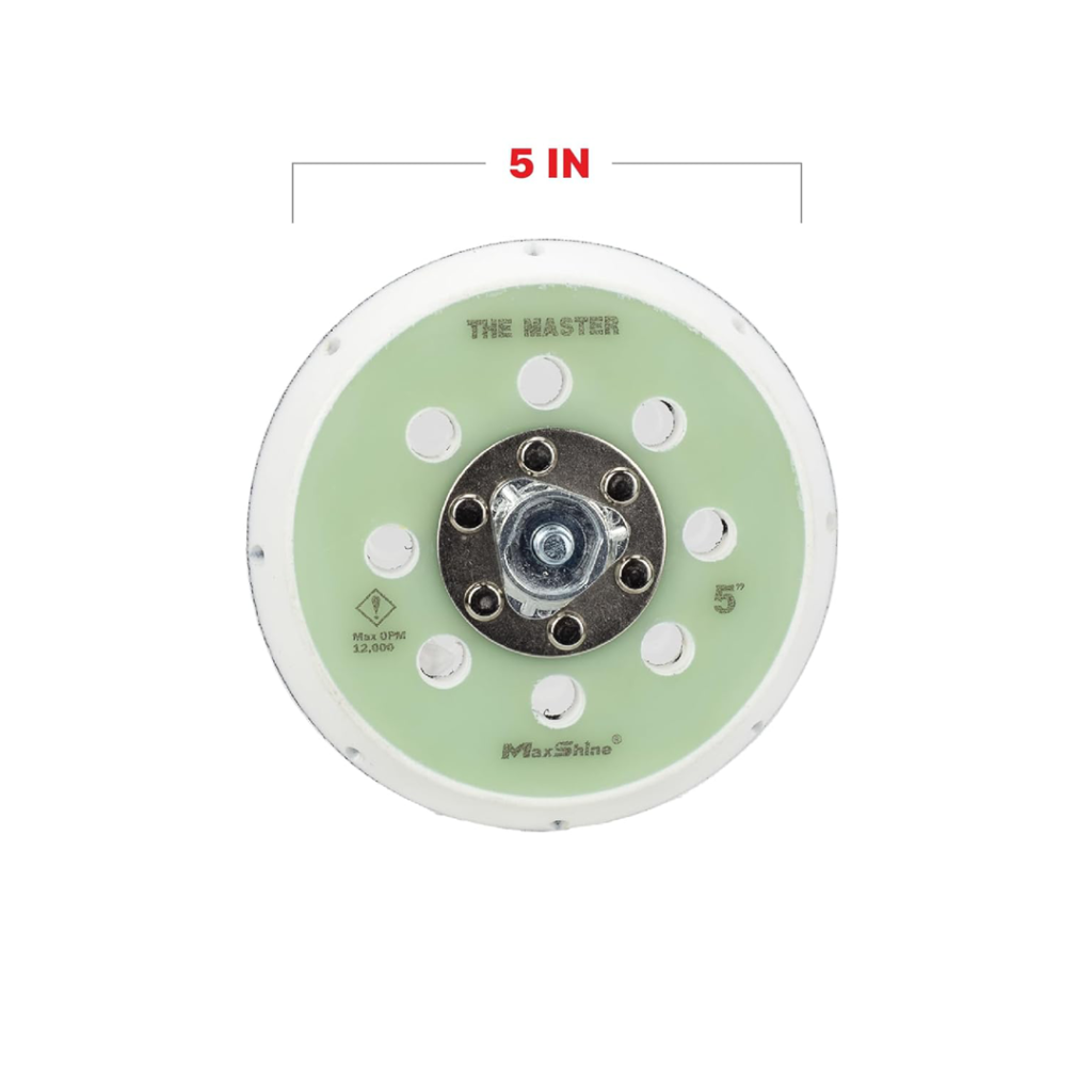 بکینگ پد ۱۲.۵ دوال اکشن مکس شاین، صفحه‌ای قدرتمند و پایدار برای افزایش سرعت پولیش‌کاری و دستیابی به کنترل بیشتر در سطح‌های گسترده است.