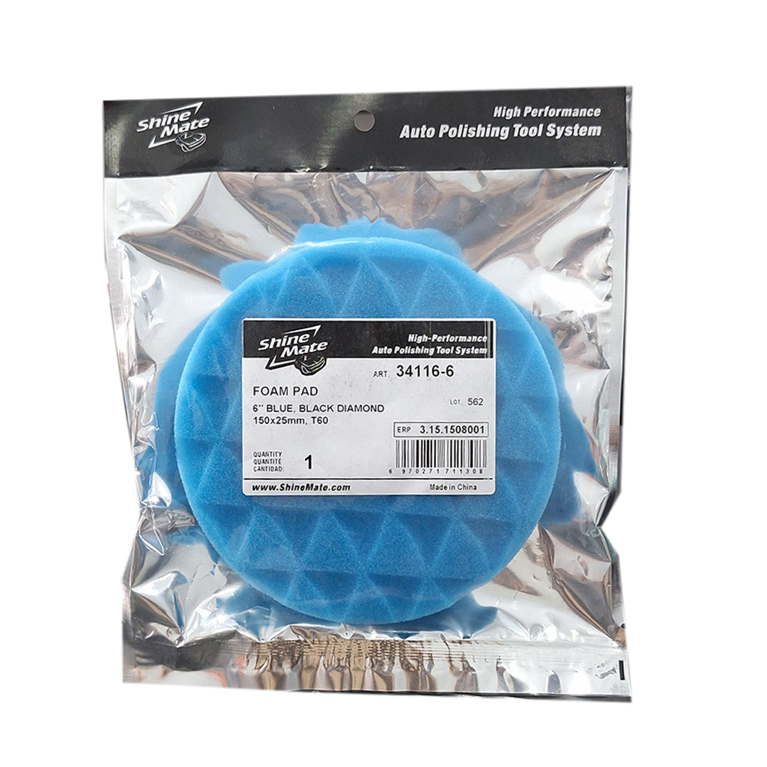 پد شاین میت ابی1 پد پولیش آبی شاین میت یک پد دوکاره از سری Black Diamond است که همزمان اصلاح و براقیت را ارائه میدهد و مناسب پولیشهای متوسط و پایانی میباشد.