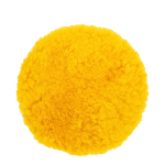 پد پولیش پوست بره زبر زرد UFS سایز 160 مناسب اصلاح عمیق رنگ خودرو و حذف خط و خش‌های شدید با قدرت بالا.