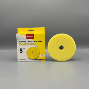 پد اسفنجی متوسط کراس کات مکس شاین مناسب مرحله دوم پولیش، با طراحی Cross Cut برای کاهش گرما و حذف خط و خش‌های سطحی. خرید آسان و ارسال سریع از detailpakhsh.