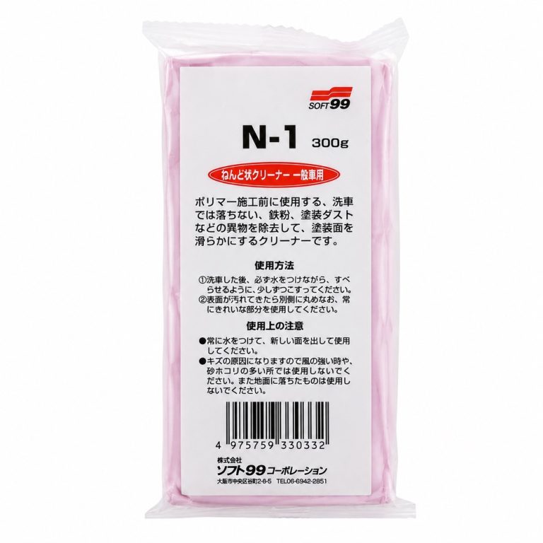 خمیر کلی 300 گرمی سافت 99 مدل Surface Smoother Clay Bar N-1 محصولی کاربردی برای حذف آلودگی‌های چسبیده به رنگ خودرو و آماده‌سازی سطح قبل از پولیش و اجرای پوشش محافظ است.