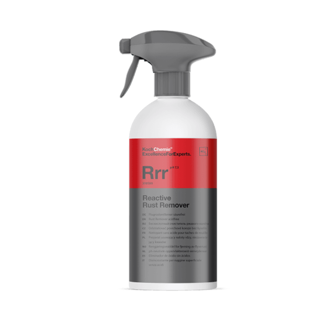 اسپری جرم گیر و زنگ زدای فوق العاده قوی کوکمی مدل Rrr Reactive Rust Remover یک پاک‌کننده تخصصی برای حذف زنگ‌زدگی، ذرات آهن و آلودگی‌های عمیق از سطوح خودرو است که عملکرد سریع و قدرت پاک‌کنندگی بالایی دارد.